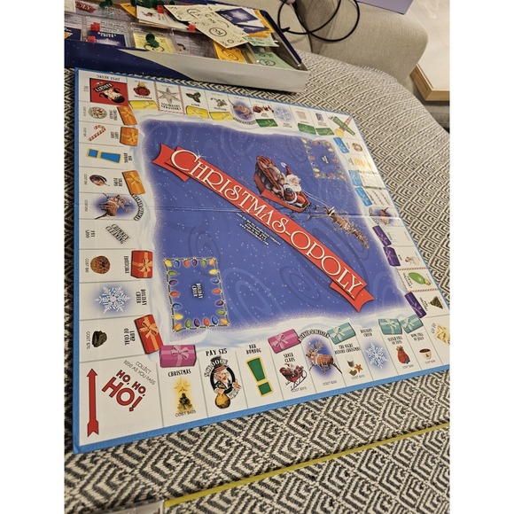 Chistmasopoly Monopoly Board Game- Late For The Sky- Incomplete, See Pictures - Picture 13 of 16